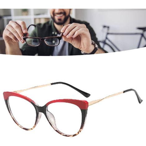 Lunettes de protection contre la lumière bleue pour femme, parfaites pour écrans et loisirs - Design élégant rouge (1/5)