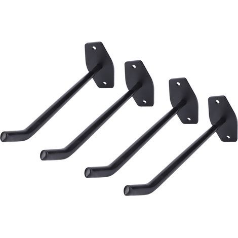 Crochets pour pneus de Garage, 4 pièces, 10 pouces, Extra longs, robustes, 88lbs, support de charge, support mural utilitaire, cintre de rangement pour outils électriques de voiture