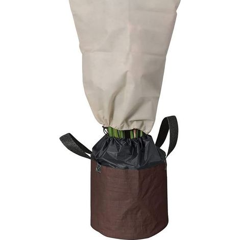 NOOR Frostschutz-Sack L 40 x 35 cm mit eingenähter Isolierfolie, braun (1/5)