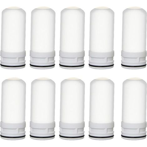 Cartouche de Rechange Céramique pour Filtre à Eau 10 Pièces Facile à Installer