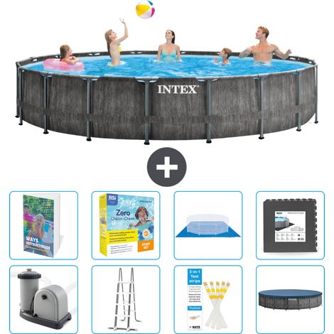Prism Frame Pool Rund - 549x122 cm - 9-teilig S607