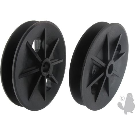 Polea para caja de transmisión Hayter, Mtd. ø 100mm. Sustituye original 411019, 756-1055.