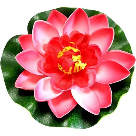 Fleur Lotus Artificielle - 10 cm - En Tissu Imitation Soie et EVA - Pour Piscine Bassin Aquarium Décoration Intérieure Extérieure - 1 Pièce (1/5)