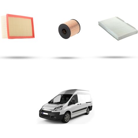 Kit tagliando 3 filtri compatibile con Citroen Jumpy II 2.0 103kw dal 2007 (1/5)