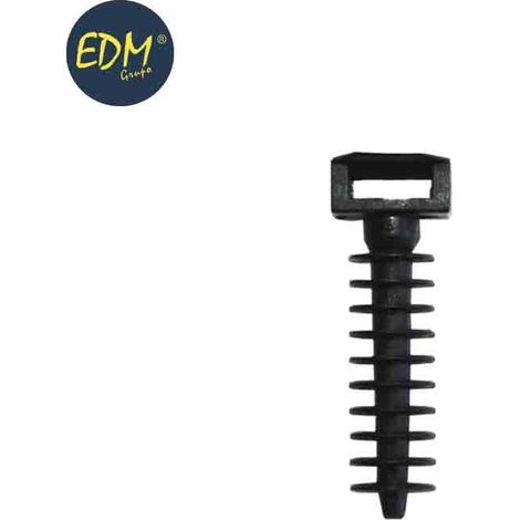Schwarzer EDM-Stecker Nr. 8 für Flansch (Blister mit 25 Einheiten)