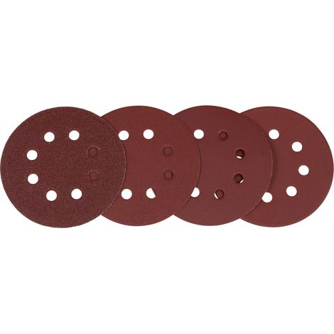 Papier abrasif pour ponceuses orbitales aléatoires Makita D-77229 125 mm P60/120/240/320 20 unités