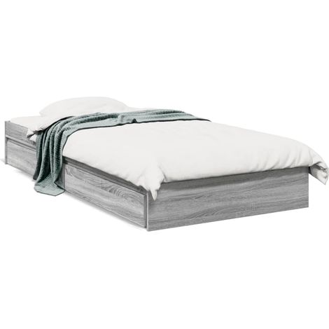 Maison Exclusive - Giroletto Cassetti Grigio Sonoma 75x190 cm Legno Multistrato