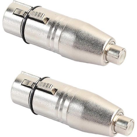2 adaptateurs XLR femelle vers XLR femelle (prise jack) (1/4)