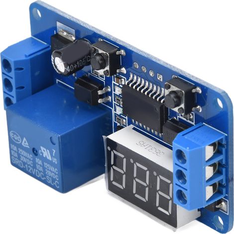 12V-Endloszyklus-Zeitschalter mit MCU-Relaismodul, LED-Anzeige, programmierbarer Timer (1/5)
