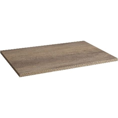 TOP IN LEGNO PER BASE MOD. UNIKA cm 70x46x1,8 Olmo Cemento