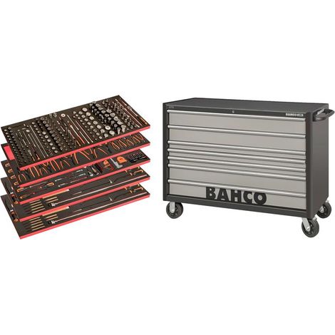 Bahco XXL XXL Tool Trolley General Purpose Tool Kit, 488 Piece BAHXXL