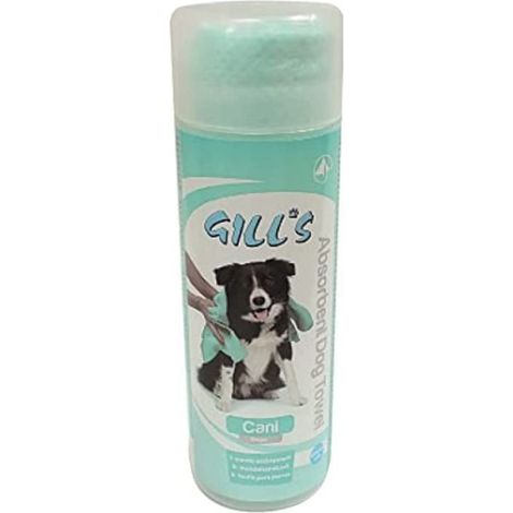 Croci Gill's - Panno asciuga cani, asciuga i cani velocemente, assorbe liquidi, oli e sporco, per cani a pelo lungo, 66x43 cm
