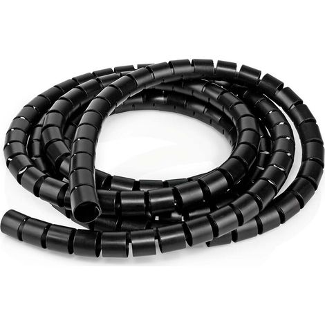 Nedis Kabelmanagement / Spiralhülse / 1 Stück / max. Kabeldicke: 16 mm / PE / Schwarz