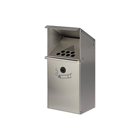 VAR  Posacenere a muro in acciaio inox  capacità 3 7 l 