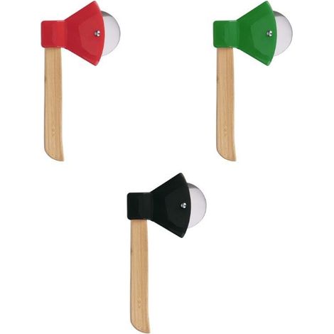 ASCIA TAGLIAPIZZA CON ROTELLA 3 COLORI ASSORTITI