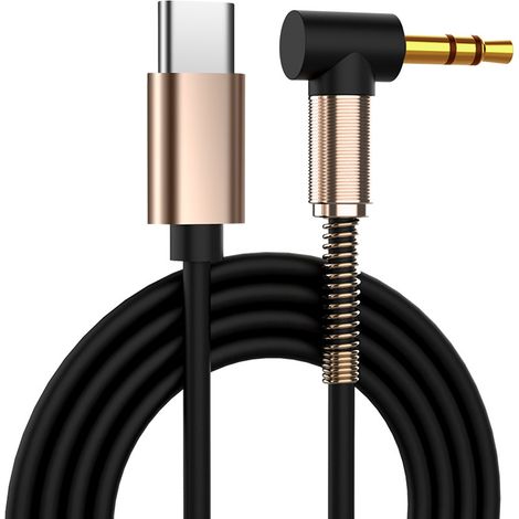 USB-Typ-C-Stecker auf 3,5-mm-Klinkenstecker-Kfz-AUX-Audio-Adapterkabel - USB-Typ-C-Stecker auf 3,5-mm-Klinkenstecker-Kfz-AUX-Audio-Adapterkabel (1/5)