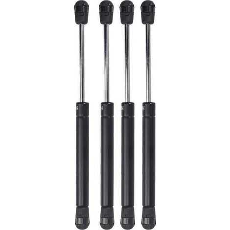 vérins à gaz 80N pour portes de placards de cuisine, charnières noires (1/5)