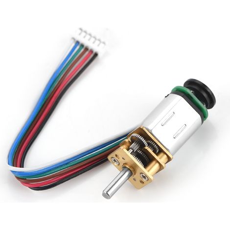 Moteur réducteur DC GBMQ-GM12BY20 avec encodeur Hall, engrenages métalliques robustes, 6V 30RPM, couple élevé faible bruit (1/4)