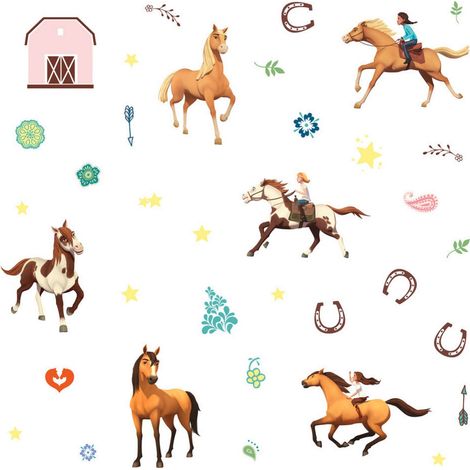 Stickers repositionnables Spirit : Au Galop en toute Liberté (1/5)