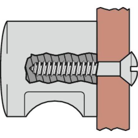 Bouton polyamide Ø 32 mm - Saillie : 30 mm - gris Manhattan - MK-79
