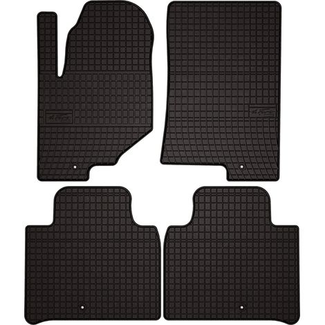 Tapis de sol en caoutchouc pour : SsangYong Rexton IV SUV (2017-) - noirs, sur mesure (1/5)