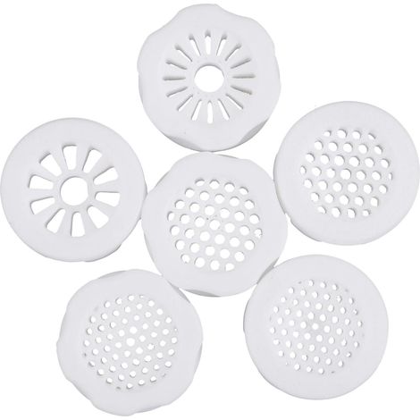 6 Pièces Aérateur de Robinet Blanc en Plastique (1/5)