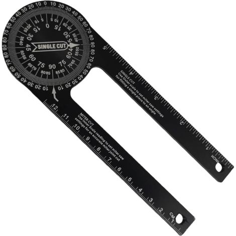 7-Zoll-Gehrungssäge, präzise Ableseskala, aus rostbeständiger Aluminiumlegierung (für Innen- und Außenwinkel)
