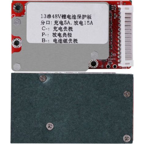 Système de protection de batterie lithium-ion (BMS) adapté aux batteries lithium-ion 13 cellules 48V/54,6V.
