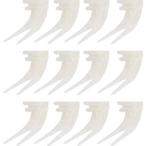 Lot de 20 fourchettes à fruits en plastique pour oiseaux, accessoires pour cages à oiseaux. (1/5)