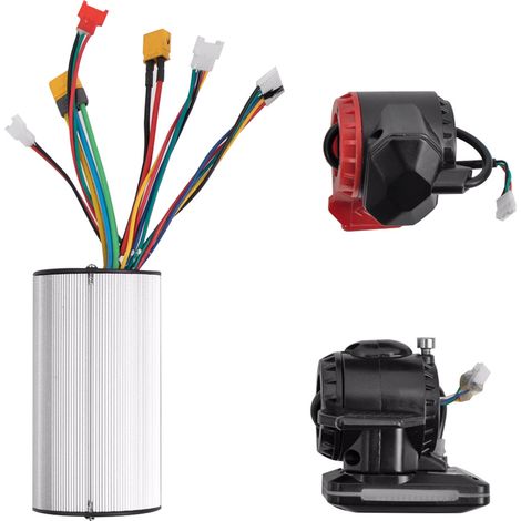 Zubehörset für Elektroroller aus Aluminiumlegierung und Kohlefaser mit 5,5-Zoll-Bildschirm, Bremsregler und Gaspedal. (1/5)