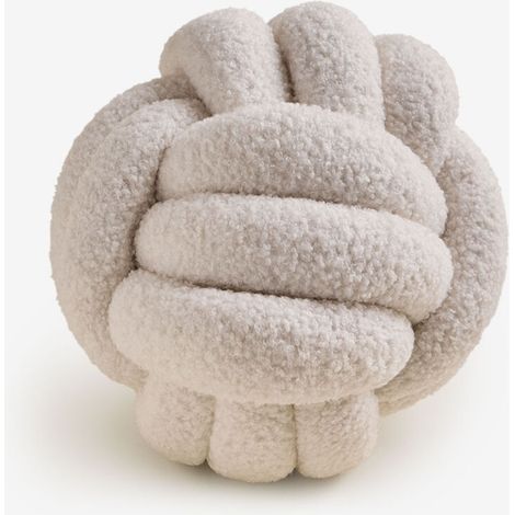 SKLUM Ibona – rundes Kissen aus Schaffell – Durchmesser 25 cm – weich & dekorativ