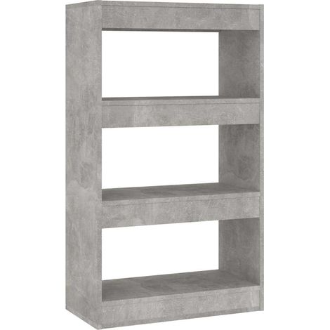Maison Exclusive - Bücherregal/Raumteiler Betongrau 60x30x103 cm (1/5)