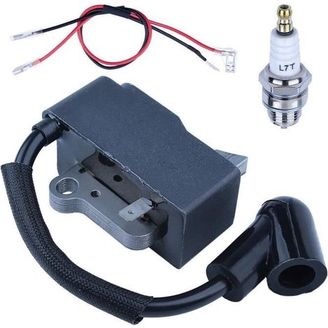 Bobine d'allumage et bougie compatibles avec Husqvarna 445, 435, 450, 445E, Jonsered CS2245 et CS2250 (1/4)