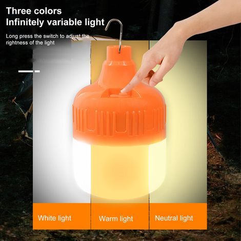 Rechargeable LED Bulb for Night Market, Outdoor Stand Lighting and Emergency Use, USB (1/4)
