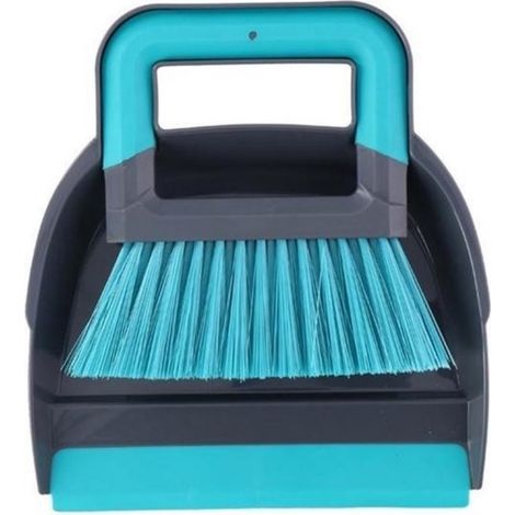 Alpina Stoffer en Blik 19x21.5 cm Blauw/Grijs