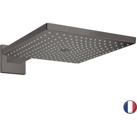 Hansgrohe Raindance E - Rociador de ducha E 300 con brazo, cromo negro cepillado 26238340 (1/5)