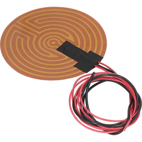 120-W-Rundheizplatte aus flexiblem Polyimid für 3D-Drucker (12 V DC) (1/5)