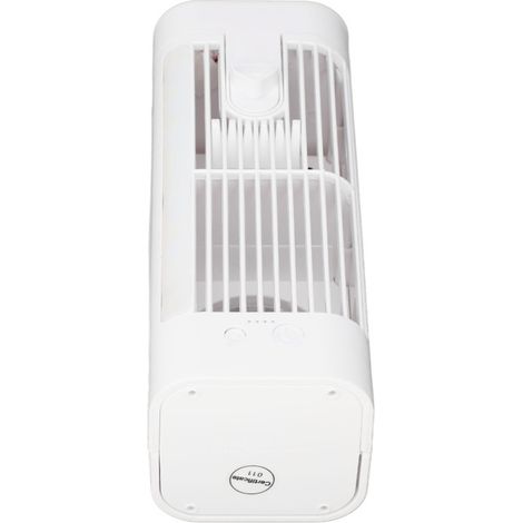 Tragbare Klimaanlage mit Licht, USB-Anschluss, zwei 3-stufigen Ventilatoren, Mini-Luftkühler mit großem 120-ml-Wassertank