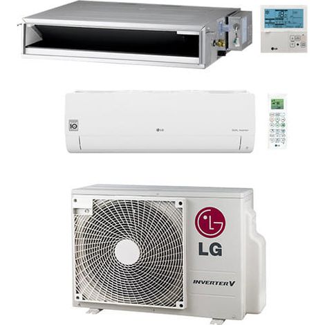 LG Kanal- + Split-Klimaanlage R32 Dual Split Inverter 7000 + 12000 BTU mit E.U. MU2R17 NEU Klasse A+++/A++