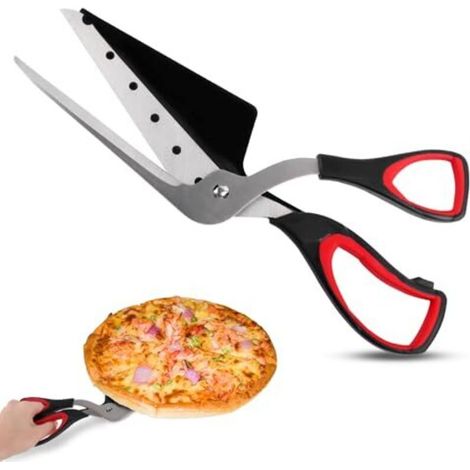 Pizza Scissors, Pizza Cutter, Stainless Steel Pizza Cutter, 27.5cm Multifunctional Kitchen Scissors for Cutting Pizzas, Pasta and Pies (1/5)