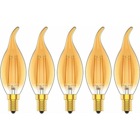 Ampoule Led E14 - 4 W - 2300 K - 320 Lm - Dimmable - Pour Lustres Et Appliques - Lot De 5 (1/5)