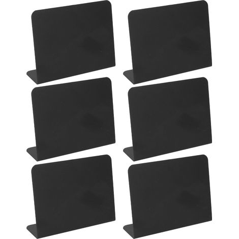 Lot de 20 mini ardoises noires avec stylo, tableaux à craie effaçables, pancartes pour mariage, salon de manucure, écriture facile. (1/5)