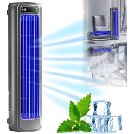 Ventilateur mural sans pales - Ventilateur tour portable USB - 3 vitesses (1/5)