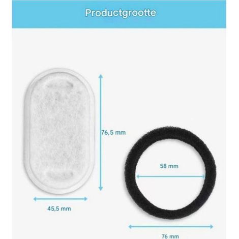 Filtre Pour Fontaine À Eau Pour Chats - Charbon Actif Échangeur D Ions Filtre Fin - Universel - 24 Pièces (1/5)
