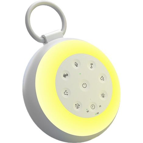 Bruit blanc sommeil machine bébé apaisant chouchou 8 couleurs lampes
