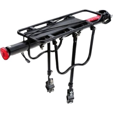 Porte Bagage Vélo Arrière Transporteur Porte-Bagages Universel en Aluminium Capacité de 50 kg Siège arrière (1/4)
