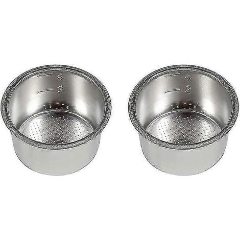 Panier-filtre à café, 2 unités, 4 tasses, 51 mm, sans fond, compatible avec EC680/EC685-AquaForge (1/5)