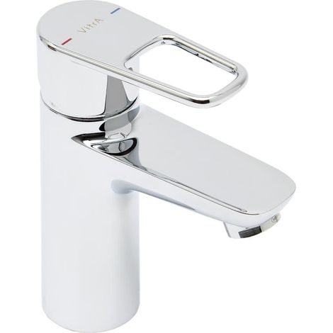 Miscelatore lavabo con leva, taglia S, Vitra Flow Soft, cromo (A42990) (1/5)