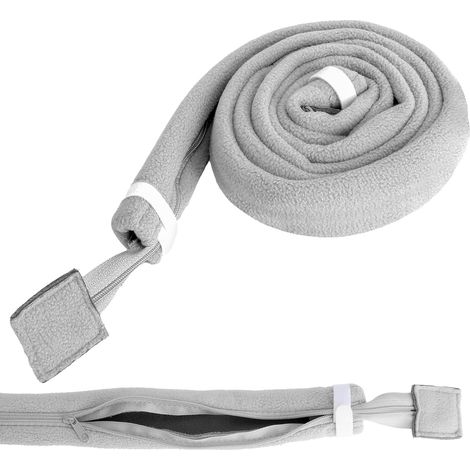 Cache-tuyau - 1,8 m de long - Isolation souple en non-tissé avec fermeture éclair - Empêche la condensation - Silencieux - Pas de bruit (1/5)