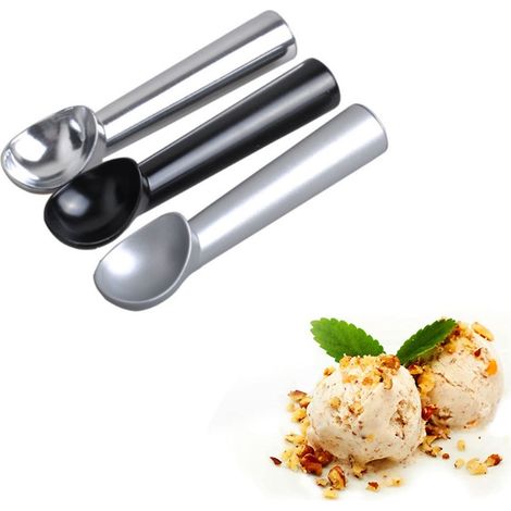 Cuchara para helado, cuchara para crema de aluminio antiadherente - Juego de 3 piezas (1/5)